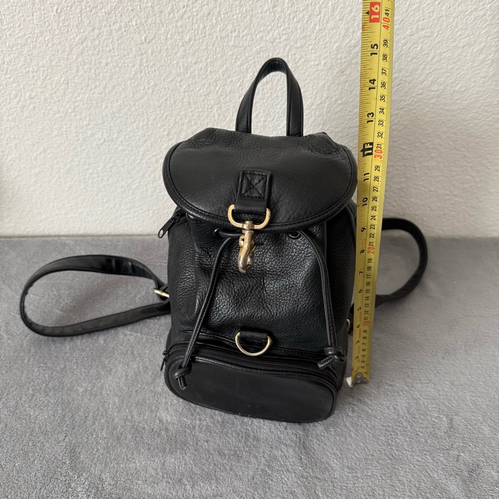 Black Drawstring Backpack Bag - Picture 11 of 14